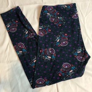 Lularoe Camera Mosaic TC Leggings
